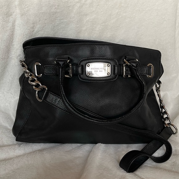 EUC Michael Kors black leather bag - Picture 5 of 7